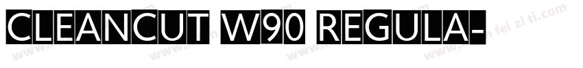 Cleancut W90 Regula字体转换